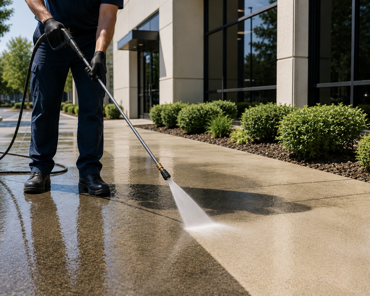 Pressure washing services